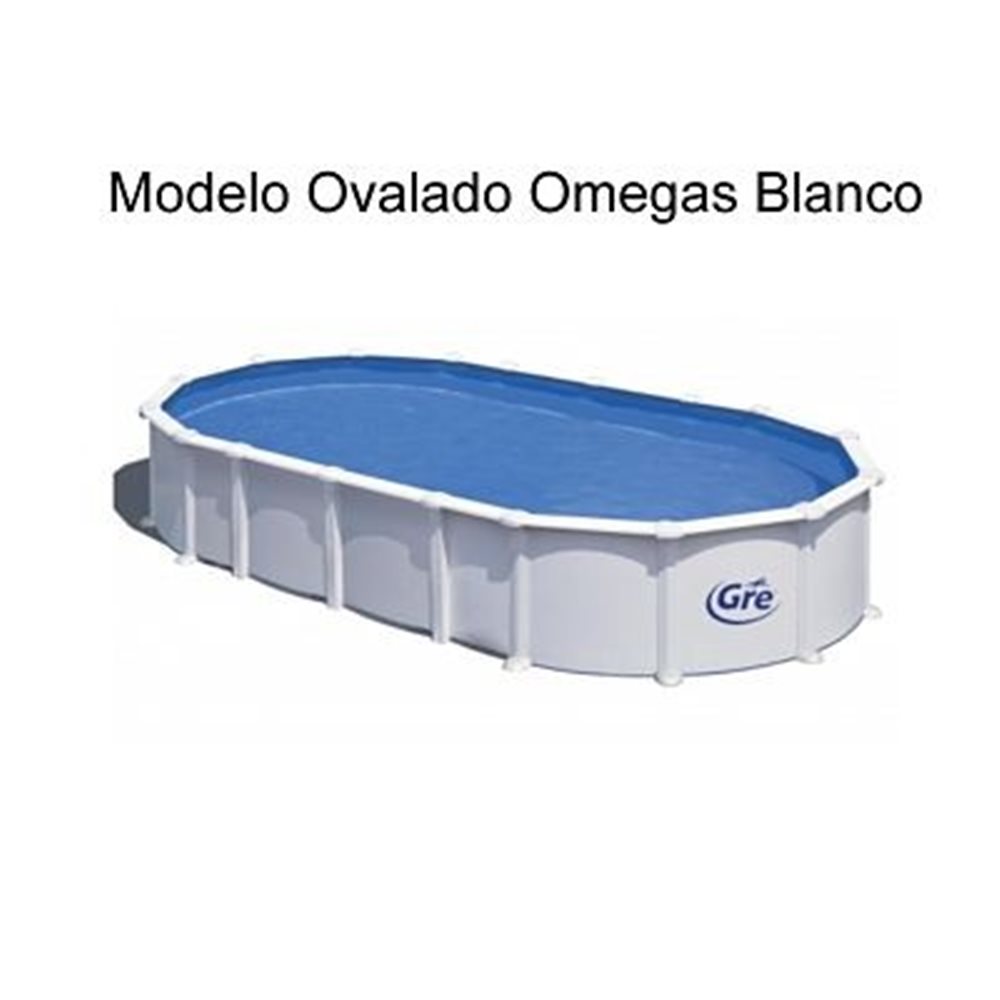 (610X375X132 BLANCA SIN PATAS) SUPER OFERTA GRE -KIT ESPECIAL PISCINAS GALLEGAS CHAPA ACERO BLANCA OVALADA SIN PATA Y ACCESORIOS